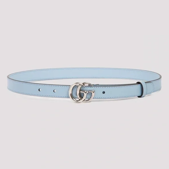 Gucci | Accessories | Womens Light Blue Thin Belt With  display picture 1